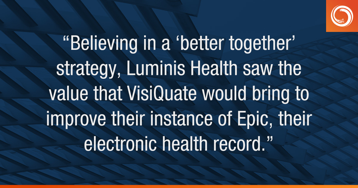 Luminis Health partners with VisiQuate to deliver advanced revenue